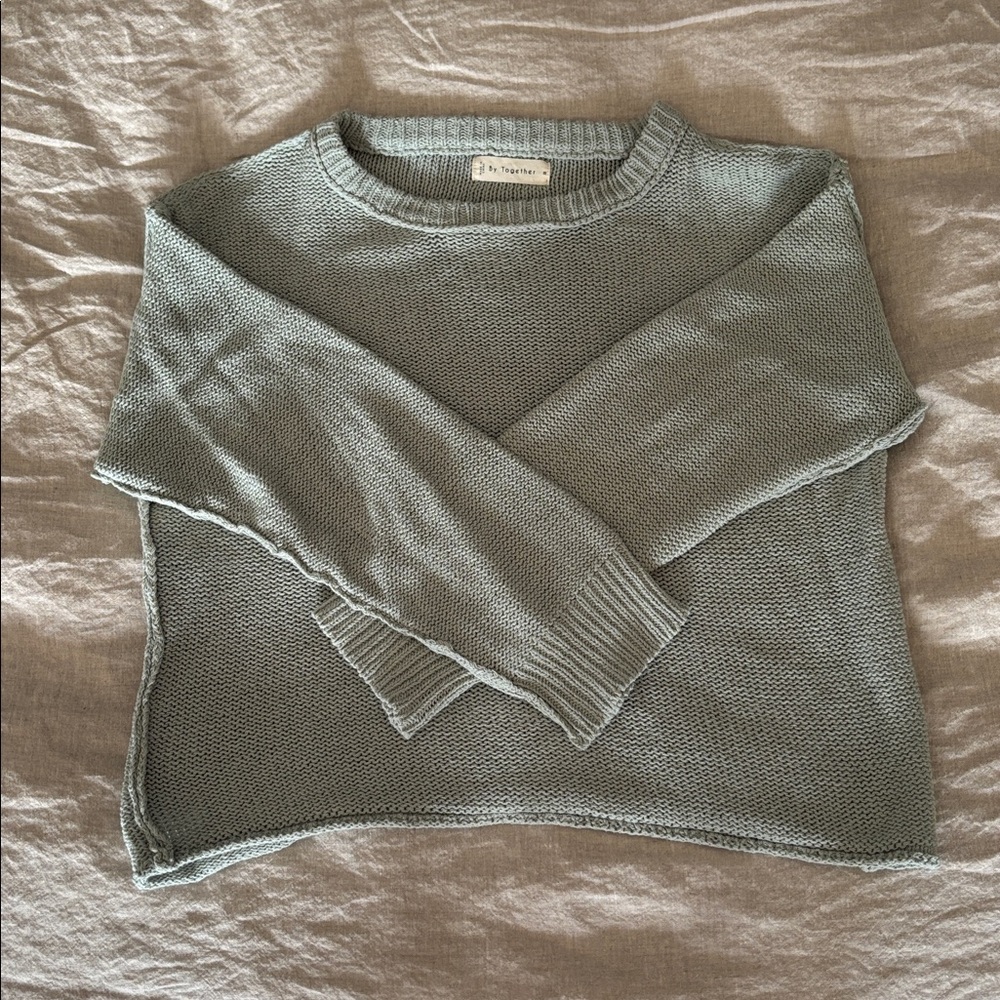 By Together Women's Mint Knit Sweater